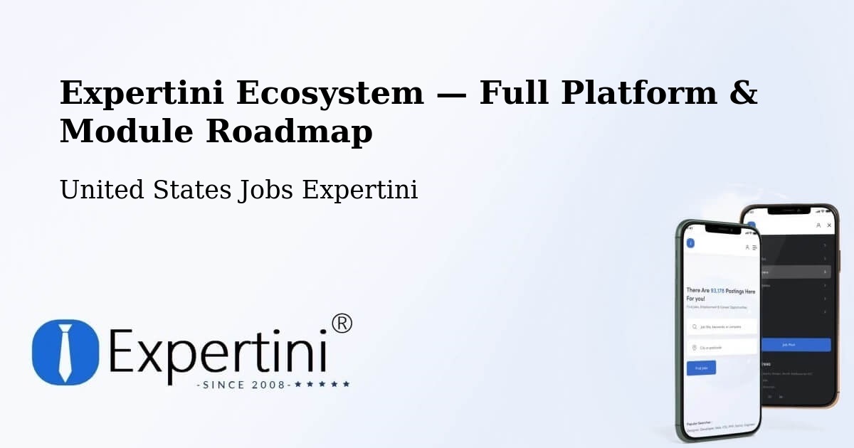 Expertini Ecosystem — Full Platform & Module Roadmap – Monroeville